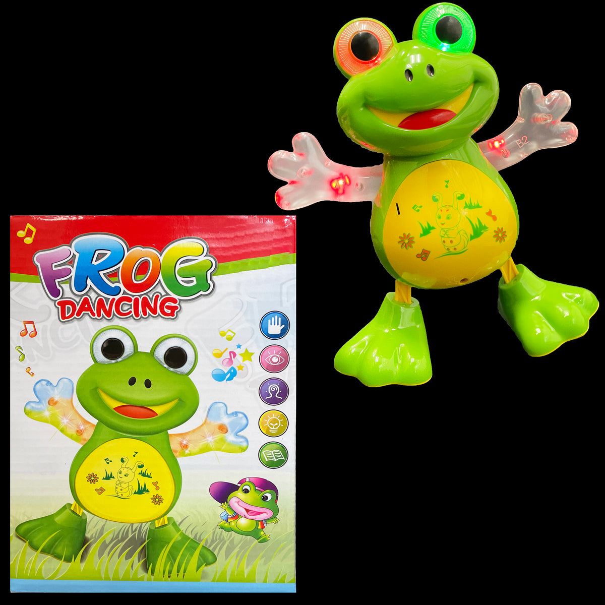 FROG DANCING TOY FOR KIDS LIGHT & MUSIC SWING FUNCTION