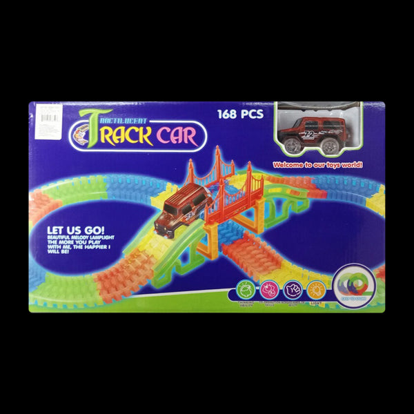 168 Piece  Glow in the Dark Track Racer Toy