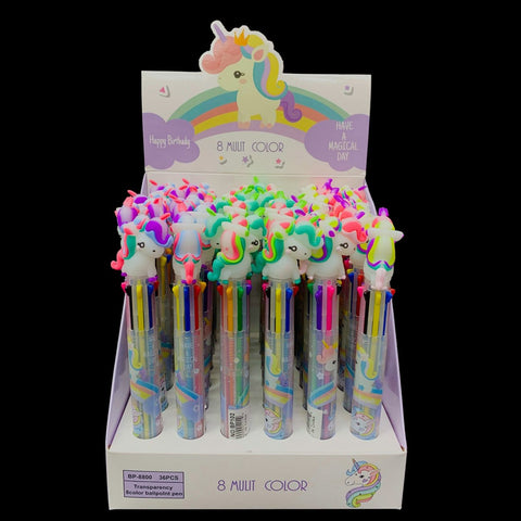 Unicorn Pen with 8 colors