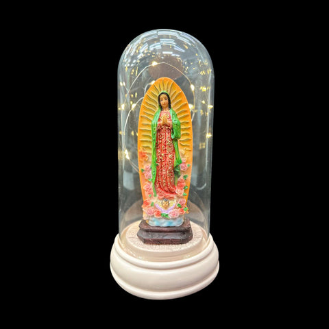 Virgin of Guadalupe Led Glass Dome