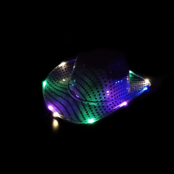 Multicolor Sequin Cowboy Hat