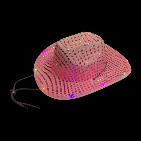 Led Sequin Multicolor Cowboy Hat