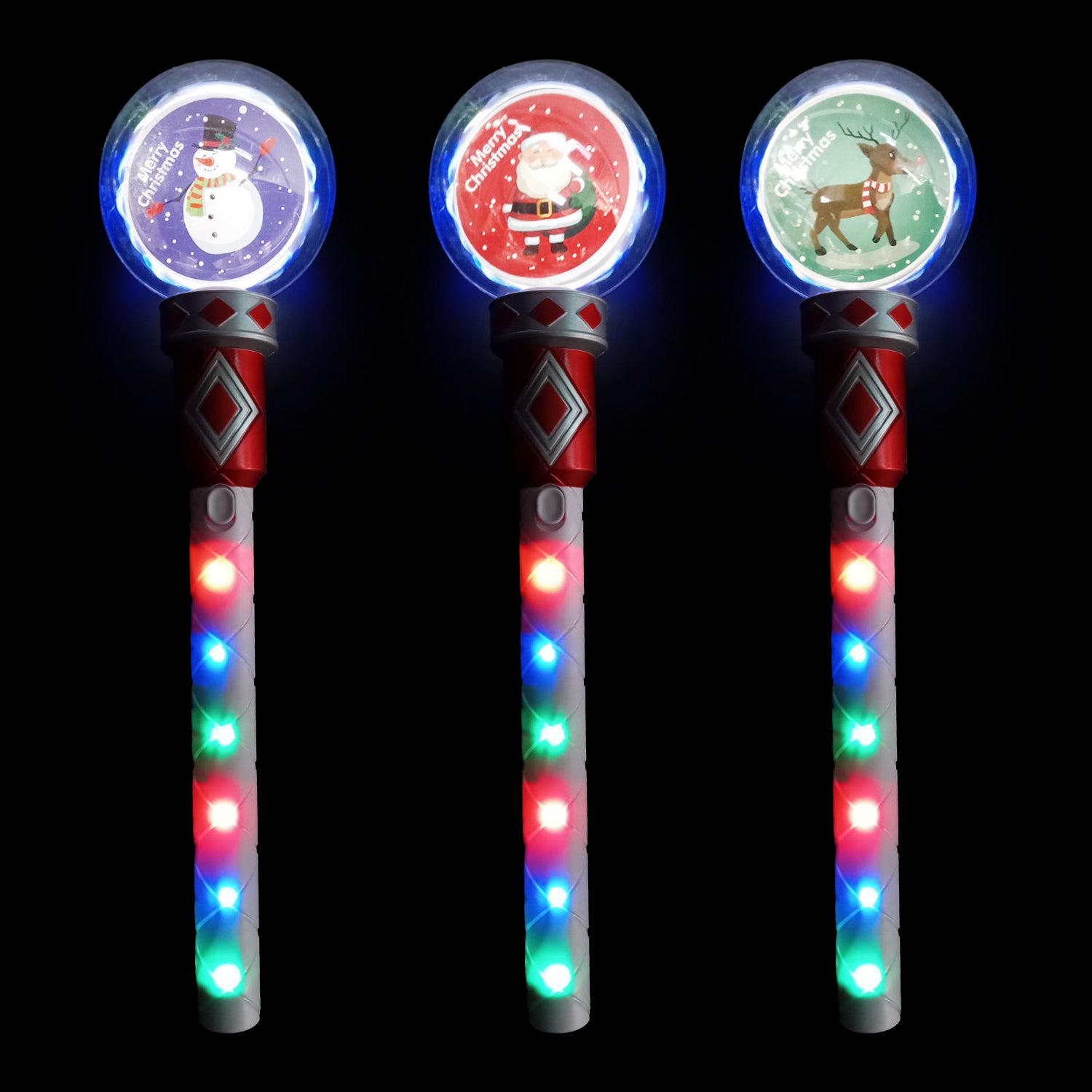 Christmas Santa Snowman Deer Led Wand