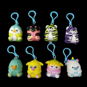 3" Mix Animal Squishy Keyring