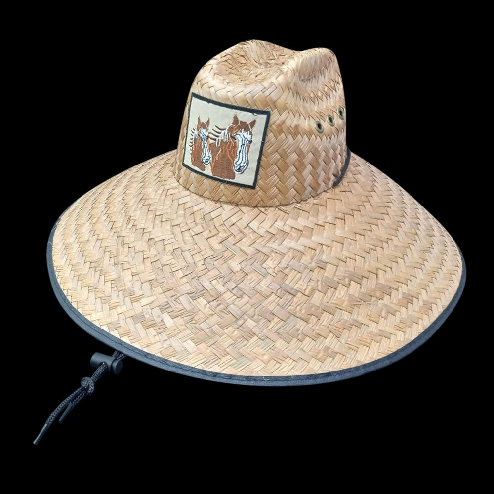 6 Piece Horse Straw Hat