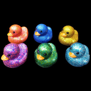 Sequin Glitter Duck Squeaky