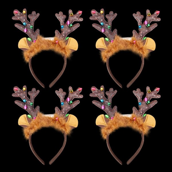 Christmas  Reindeer Antelers Led Headband