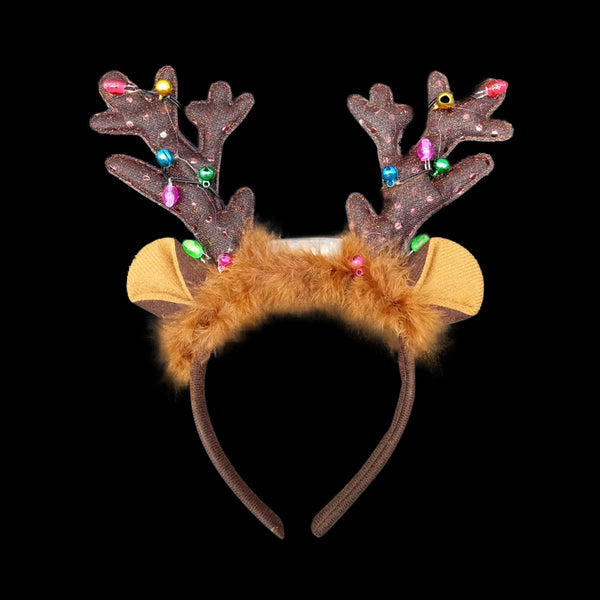 Christmas  Reindeer Antelers Led Headband