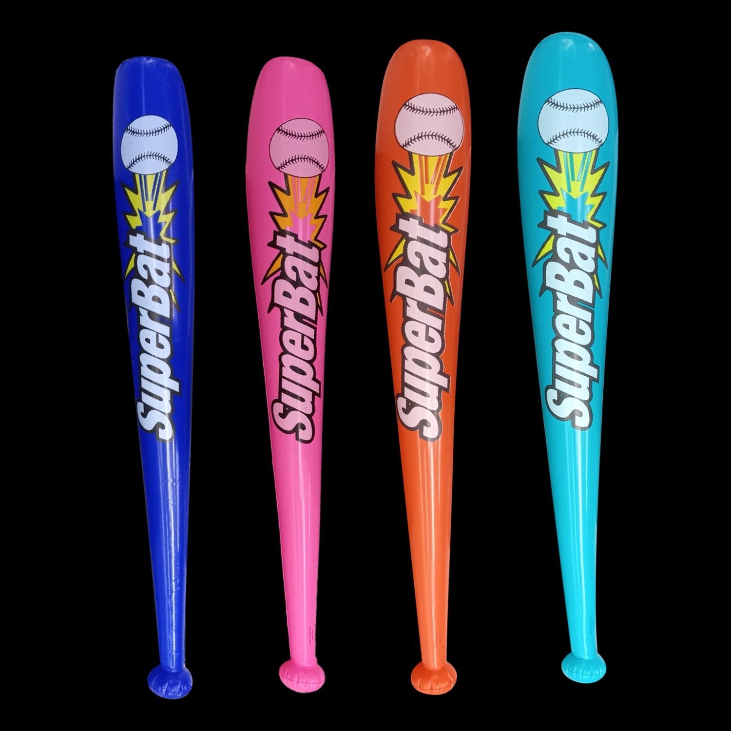 42" Neon Color Baseball Bat Inflate Toy