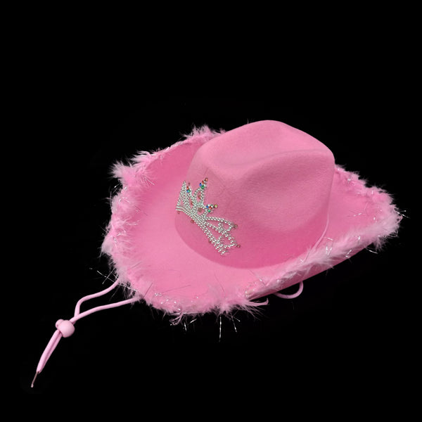 Multicolor Assortment  Led Cowgirl Hat With Tiara