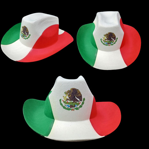 Mexican Flag Cowboy Hat