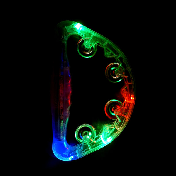 Big White Led Multicolor Tambourine