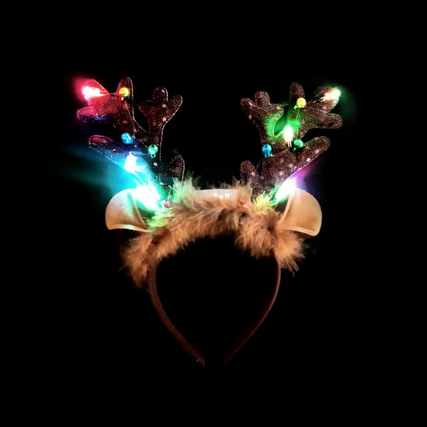 Christmas  Reindeer Antelers Led Headband