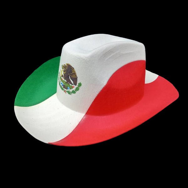 Mexican Flag Cowboy Hat