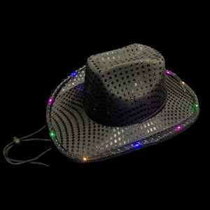 Led Sequin Multicolor Cowboy Hat