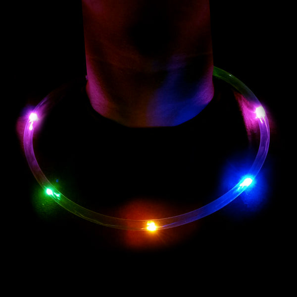 22" Flashing Six Color Led Necklace