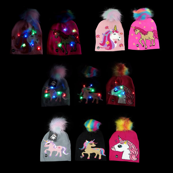 Led Unicorn Kids Beanie hat