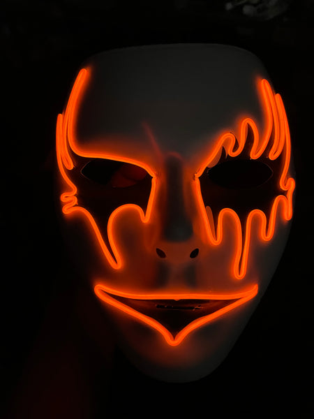 LED LIGHT UP DRIPPING FACE MASK