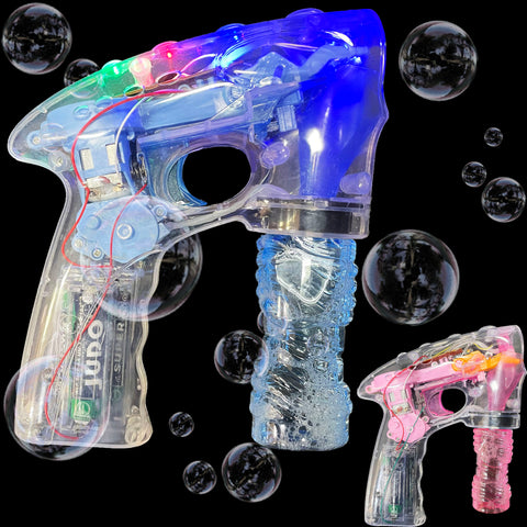Clear Bubble Gun with Light and Music