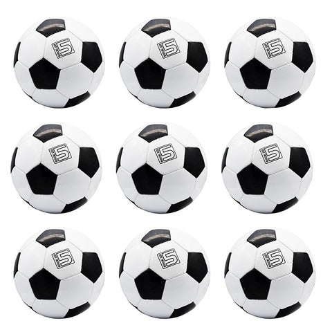 Official Size 5 Soccer Ball Black And White