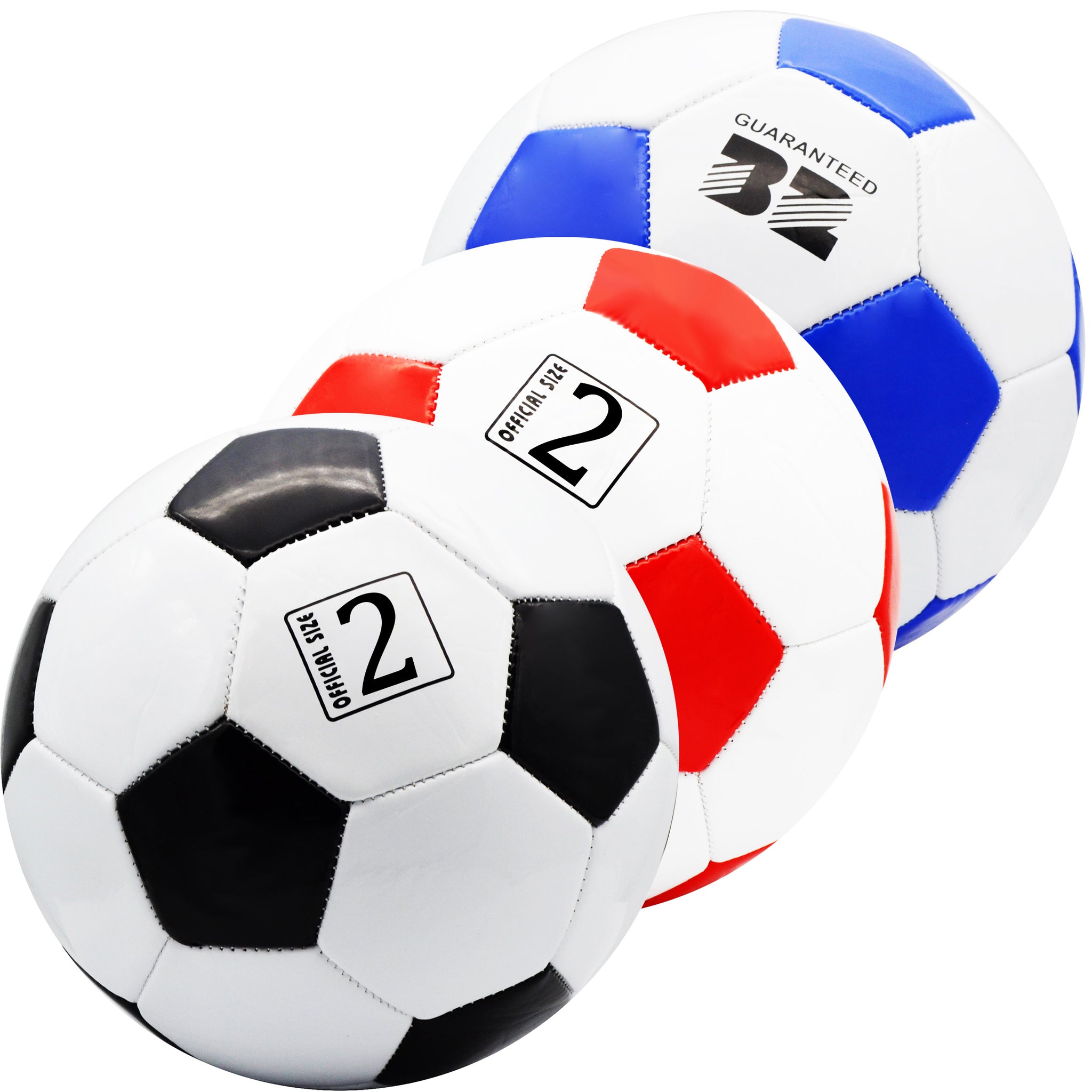 Official Size 5 Black Red Blue White Soccer Ball